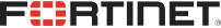 Fortinet logo: red and blue shield-like icon with the word FORTINET